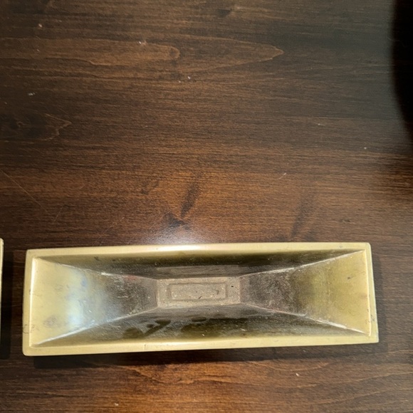 Rare Vintage Pair 2 Chinese Solid Brass Early 20th C. Chinese Vessels/Vase/Decor - Picture 7 of 8